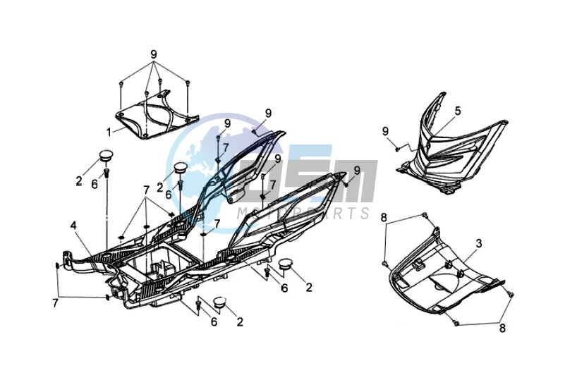 FOOTREST / FRAME COWLING