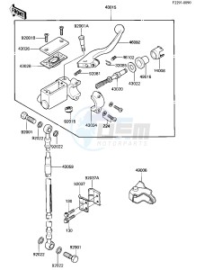 KX 500 A [KX500] (A2) [KX500] drawing FRONT MASTER CYLINDER -- 84 A2- -