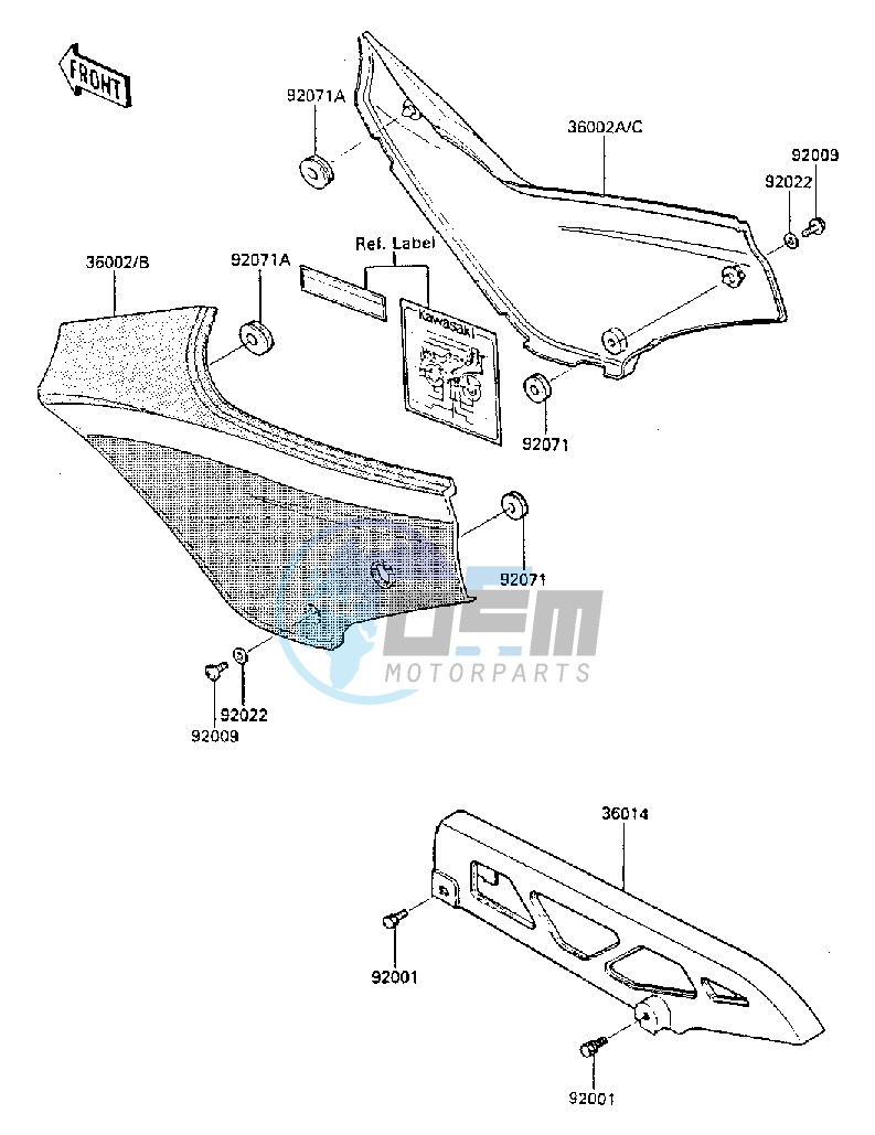 SIDE COVERS_CHAIN COVER -- ZX600-A1- -