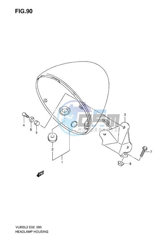 HEADLAMP HOUSING