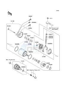 JET SKI STX-15F JT1500A7F FR drawing Starter Motor