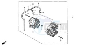 VT750C3 drawing CARBURETOR (ASSY.)