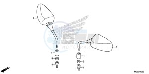 CB500FE CB500F UK - (E) drawing MIRROR