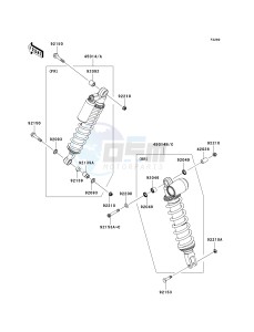 KSF 450 B [KFX450R MONSTER ENERGY] (B8F-B9FB) B9F drawing SHOCK ABSORBER-- S- -