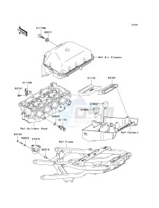 ZX 600 M [NINJA ZX-6RR] (M1) [NINJA ZX-6RR] drawing FUEL INJECTION