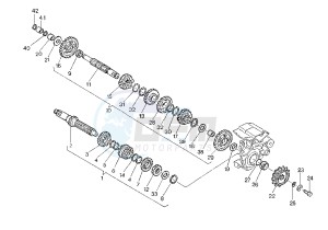 MITO EU2/EU3 125 drawing GEAR BOX