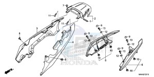 NC750SDG NC750X Europe Direct - (ED) drawing SEAT COWL