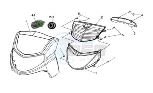 HD 125 EVO drawing FR PLATE / HEAD LIGHT