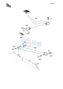 KZ 750 N [SPECTRE] (N1-N2) [SPECTRE] drawing BRAKE PEDAL