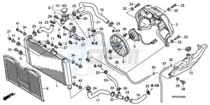 CB600FA39 Spain - (SP / ABS ST 25K) drawing RADIATOR