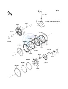 KLX 140 B (KLX140L MONSTER ENERGY) (B8F-B9FA) B9F drawing CLUTCH