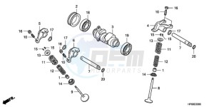 TRX700XX9 Australia - (U) drawing CAMSHAFT/VALVE