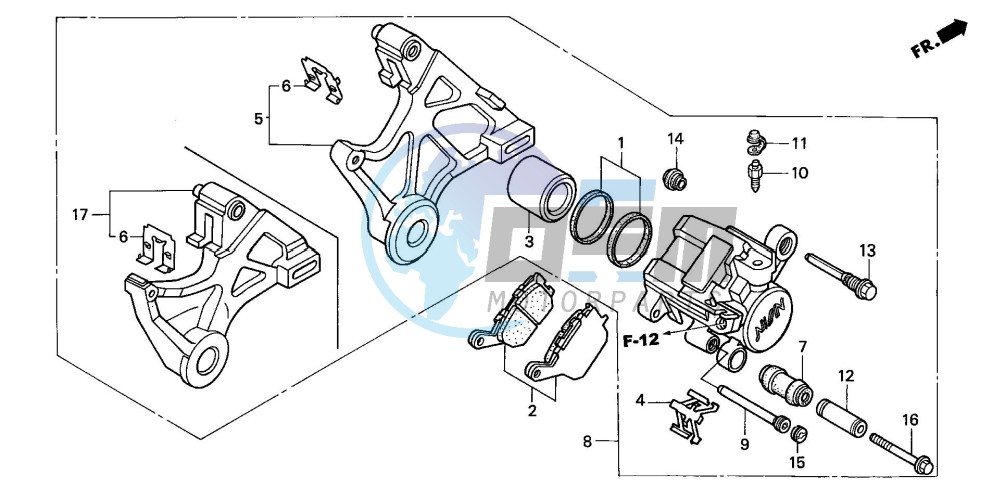 REAR BRAKE CALIPER