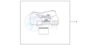 CBR1000RAA UK - (E / ABS MKH) drawing INDOOR BODY COVER