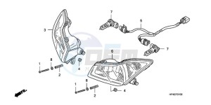 TRX420FEA Australia - (U / 2U 4WD) drawing HEADLIGHT