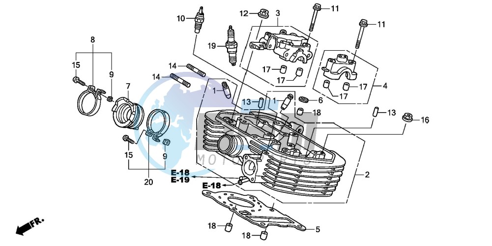 REAR CYLINDER HEAD