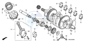 CBR1000RA9 France - (F / ABS CMF HRC MKH MME) drawing CRANKSHAFT/PISTON