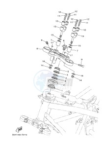 MTN250 MTN-250 MT-250 (B043) drawing STEERING