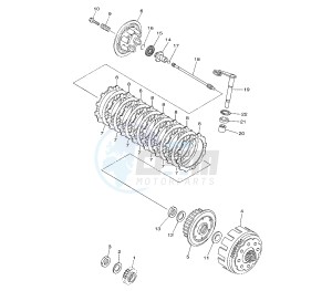 YZ F 450 drawing CLUTCH