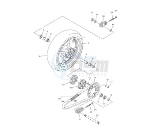 YZF R6 50TH 600 drawing REAR WHEEL