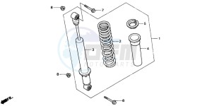 TRX300FW FOURTRAX 300 4X4 drawing REAR CUSHION