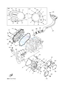 YFM450FWBD YFM45KPAJ KODIAK 450 EPS (BB57) drawing CRANKCASE COVER 1