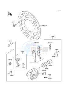 VN900_CUSTOM VN900CBF GB XX (EU ME A(FRICA) drawing Front Brake