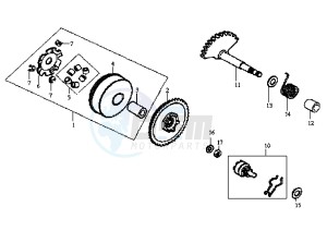 JET EURO X EU2 - 50 cc drawing DRIVING PULLEY