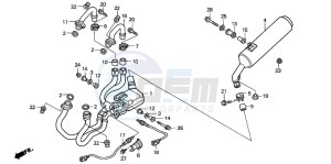 VFR800FI drawing EXHAUST MUFFLER (VFR800FIY/1)