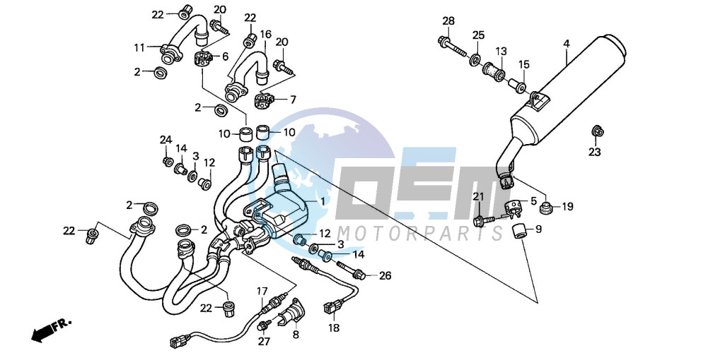 EXHAUST MUFFLER (VFR800FIY/1)