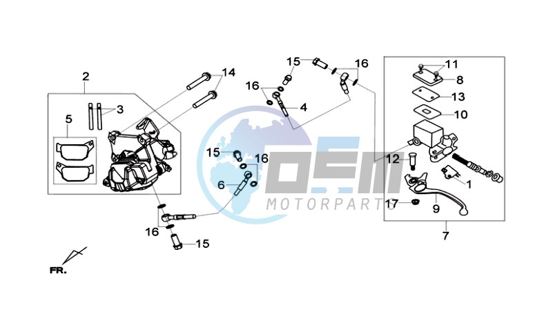 REAR BRAKE CALIPER / BRAKE MOUNT