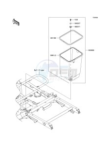 KAF400 C [MULE 610 4X4 HARDWOODS GREEN HD] (C1) C1 drawing OPTIONAL PARTS-- FRAME- -