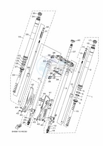 YZ85LW YZ85 (B0GB) drawing FRONT FORK