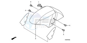 PES125R9 France - (F / CMF STC) drawing FRONT FENDER