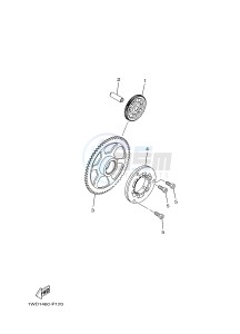 MTN320-A MTN-320-A MT-03 (B9A3) drawing STARTER CLUTCH