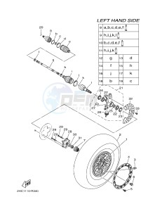 YXZ1000ES YXZ10YPSG YXZ1000R EPS SPECIAL EDITION (2HC8) drawing FRONT WHEEL