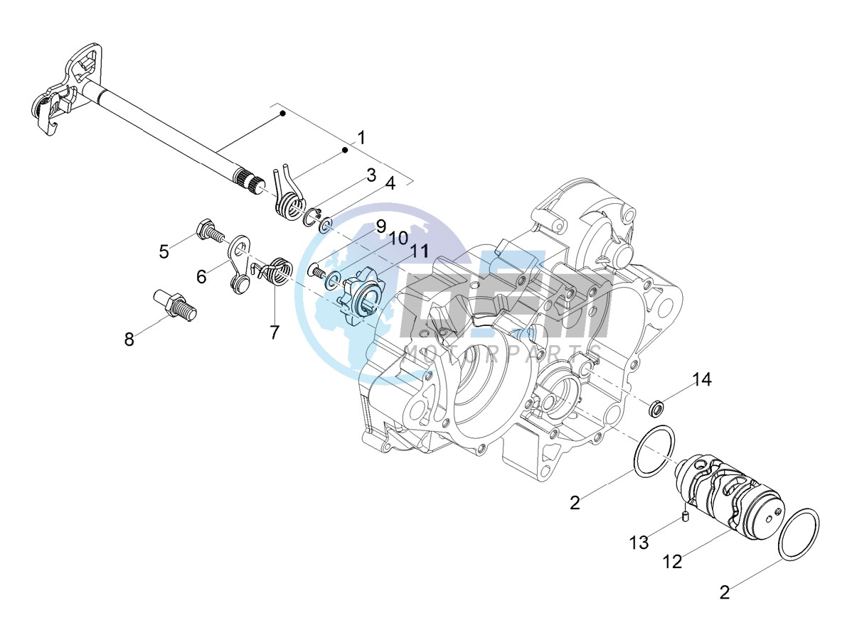 Gear box / Selector / Shift cam