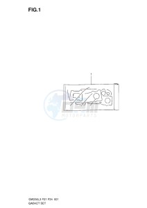 Inazuma GW250 drawing GASKET SET