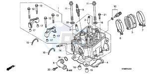 CRF250RC drawing CYLINDER HEAD