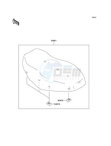 KVF360 4x4 KVF360A6F EU GB drawing Seat