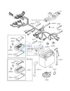 ZX 600 E [NINJA ZX-6] (E1-E3) [NINJA ZX-6] drawing CHASSIS ELECTRICAL EQUIPMENT