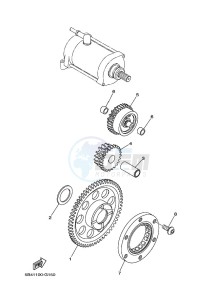 YXM700E YXM70VPAK (B5FH) drawing STARTER CLUTCH