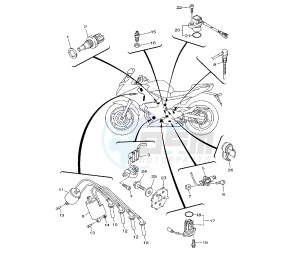 XJ6-S DIVERSION ABS 600 drawing ELECTRICAL 1