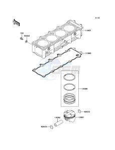 NINJA ZX-12R ZX1200B6F FR GB XX (EU ME A(FRICA) drawing Cylinder/Piston(s)