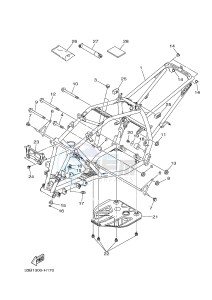 YFM250R RAPTOR 250 (33B7) drawing FRAME