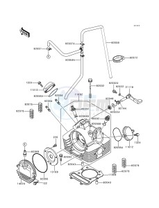 KLF 300 C [BAYOU 300 4X4] (C1-C4) [BAYOU 300 4X4] drawing CYLINDER HEAD