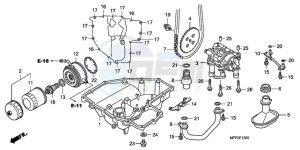 CB1300SA9 SI / ABS BCT MME TWO - (SI / ABS BCT MME TWO) drawing OIL PAN/OIL PUMP