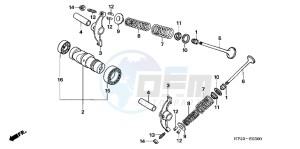 TRX90XD TRX90 Europe Direct - (ED) drawing CAMSHAFT/ VALVE