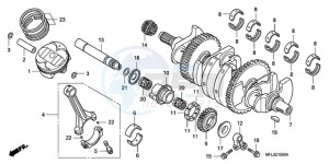 CBR1000RR9 BR / HRC MME - (BR / HRC MME) drawing CRANKSHAFT/PISTON