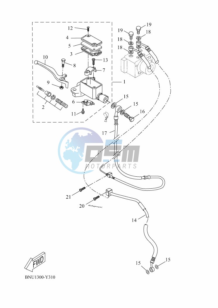 FRONT MASTER CYLINDER